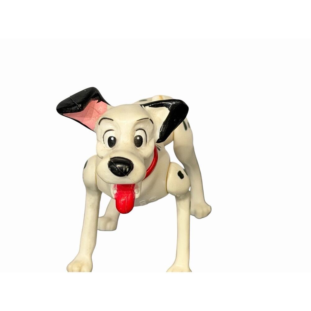 Vintage Disney 101 Dalmatians Pongo PVC Dog Red Collar Figure 3 Inch Jointed…17